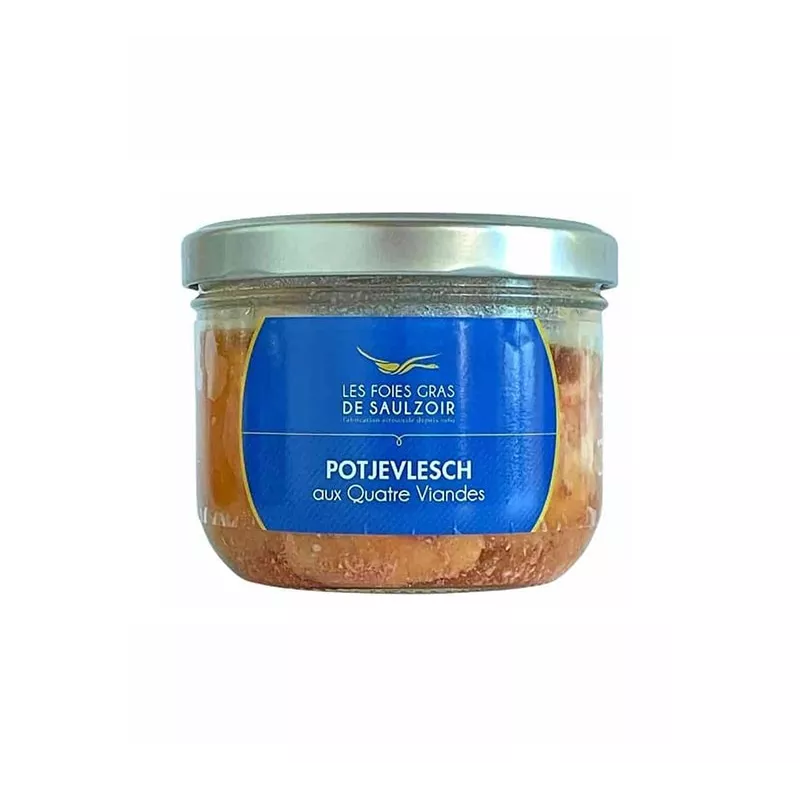 Potjevleesch aux Quatre Viandes 380g - Les Foies Gras de Saulzoirs 