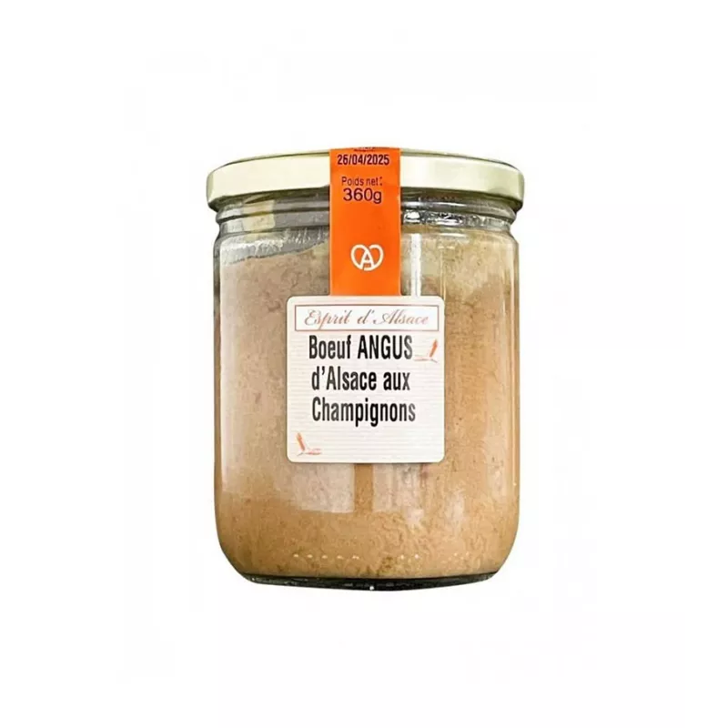 Boeuf Angus d'Alsace aux Champignons 360g Boeuf Angus d'Alsace aux Champignons 360g