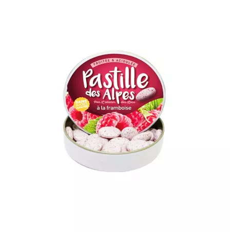 Délice fruité: Pastille des Alpes à la framboise 35g