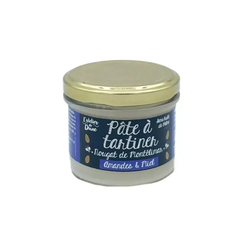Pâte à tartiner au Nougat de Montélimar, Amandes et Miel 120g Diane de Poytiers