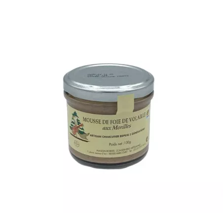Mousse foie de volailles aux morilles - Maison Robert 100g - 1