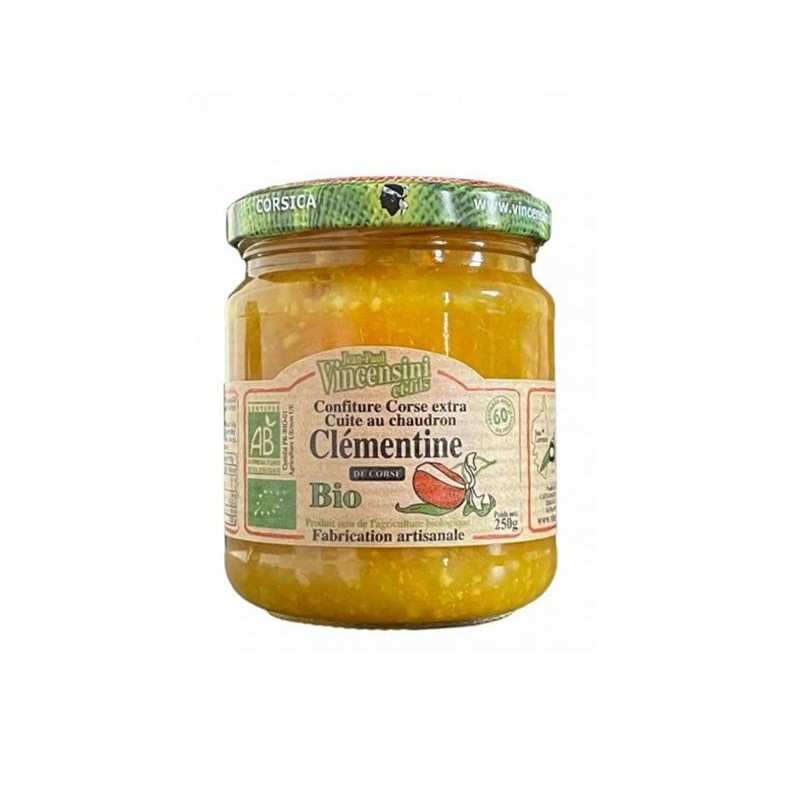 Confiture de Clémentine Bio 250g - Jean Paul Vincensini et Fils 