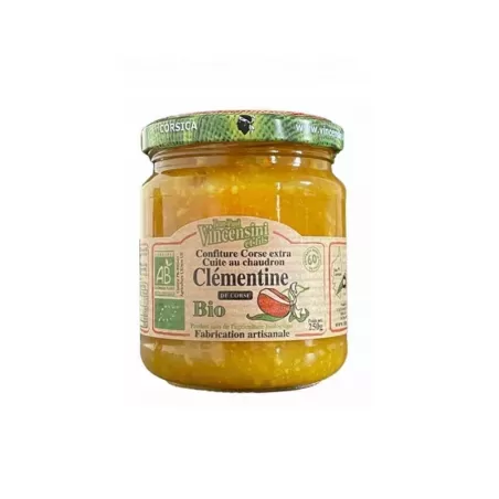 Confiture de Clémentine Bio 250g - Jean Paul Vincensini et Fils 