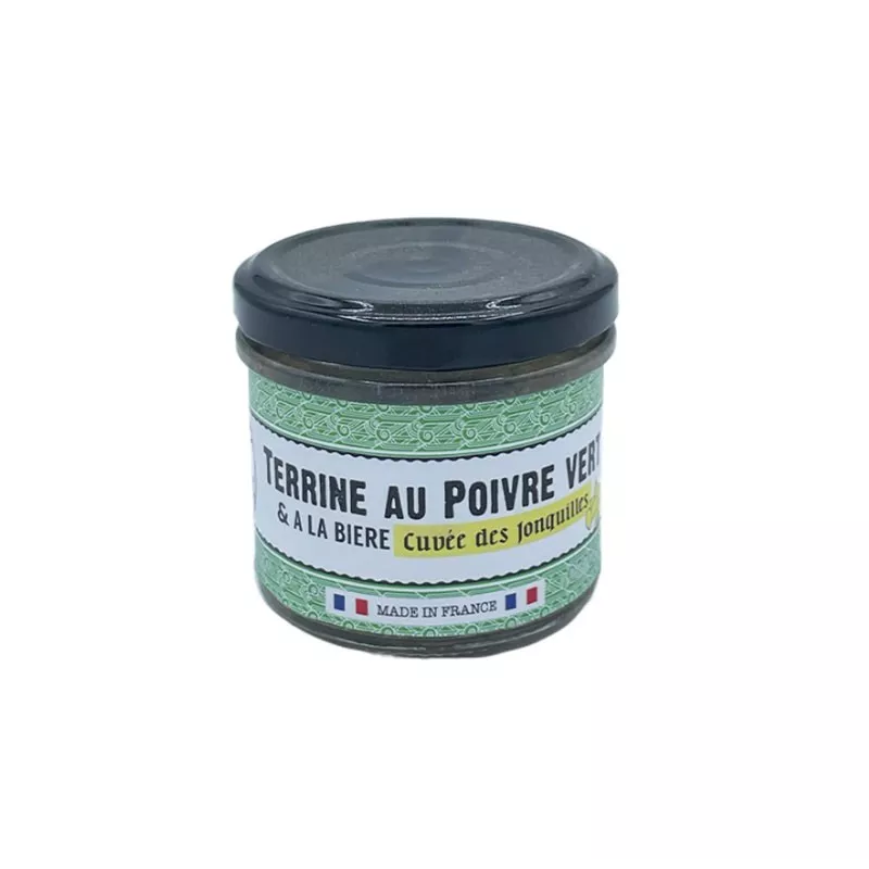 Terrine au Poivre Vert et à la Bière Cuvée des Jonquilles 90g 