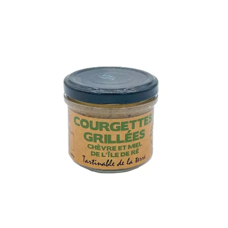 Tartinable Courgettes Grillées, Chèvre et Miel de l'Ile de Ré 90g 