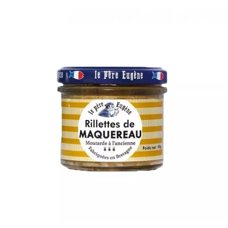 Rillettes de maquereaux à la moutarde à l'ancienne 90g 