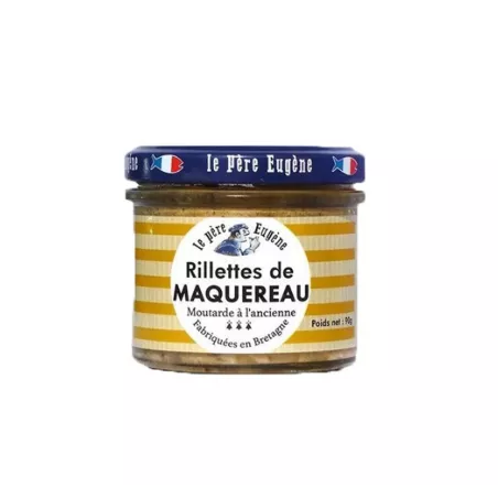 Rillettes de maquereaux à la moutarde à l'ancienne 90g 