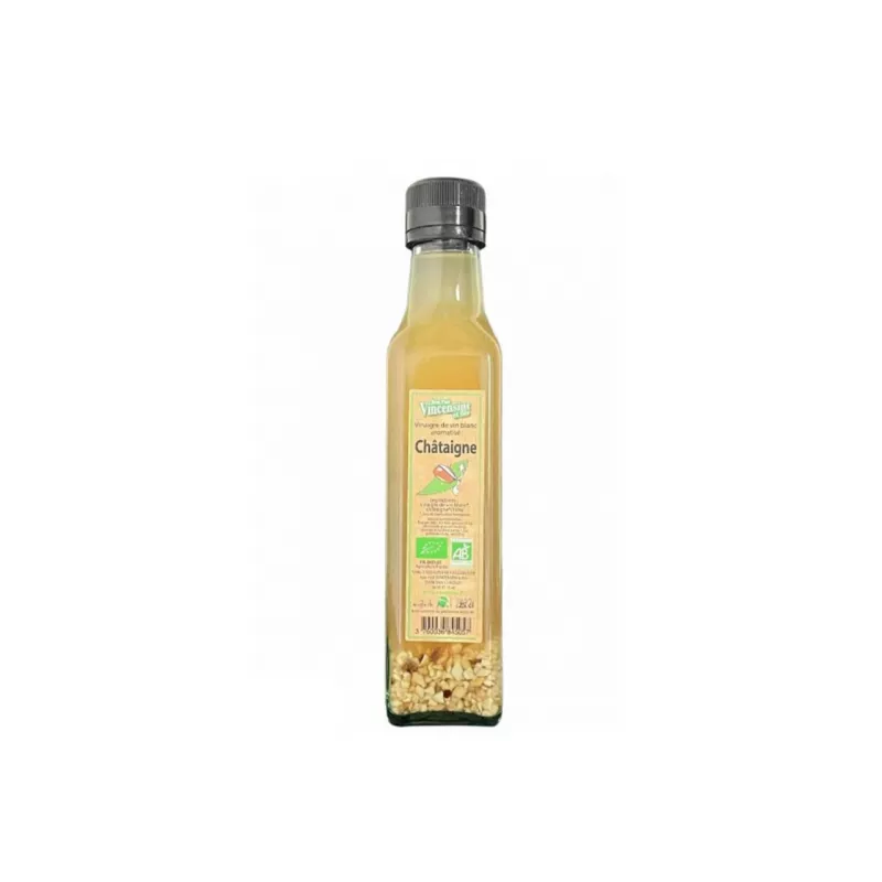 Bouteille de vinaigre de châtaigne bio 250ml de Vincensini Bouteille de vinaigre de châtaigne bio 250ml de Vincensini