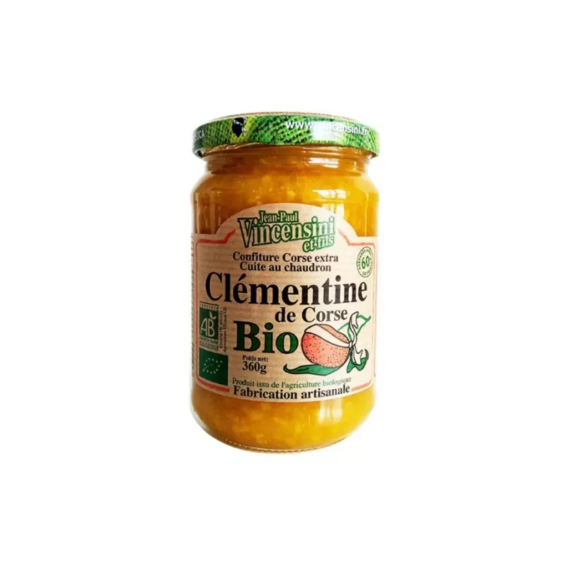 Confiture de Clémentine Bio 360g - Vincensini - 1