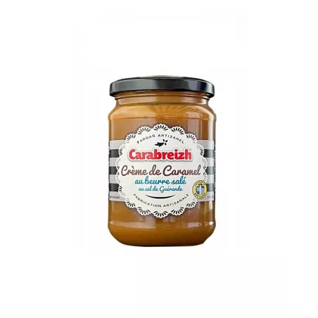 Crème caramel Carabreizh 220g: délice au caramel salé