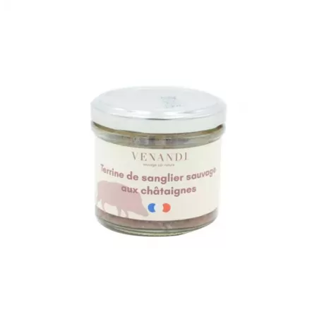 Terrine Sanglier Sauvage aux Châtaignes 100g - Venandi - 1