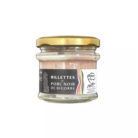 Délicieuses Rillettes Porc Noir de Bigorre AOP 90g en Nouvelle-Aquitaine