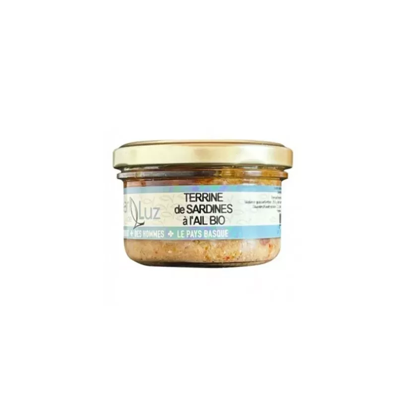 Terrine de Sardines à l'Ail Bio 85g - Jean de Luz - 1
