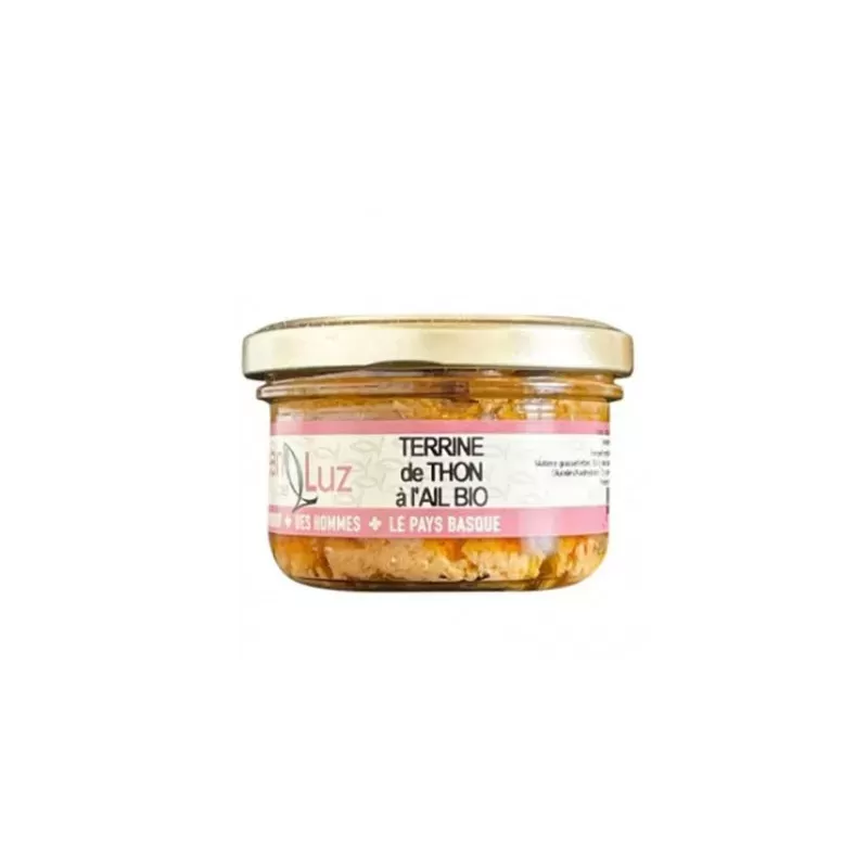Terrine de Thon à l'ail Bio 85g - Jean de Luz - 1