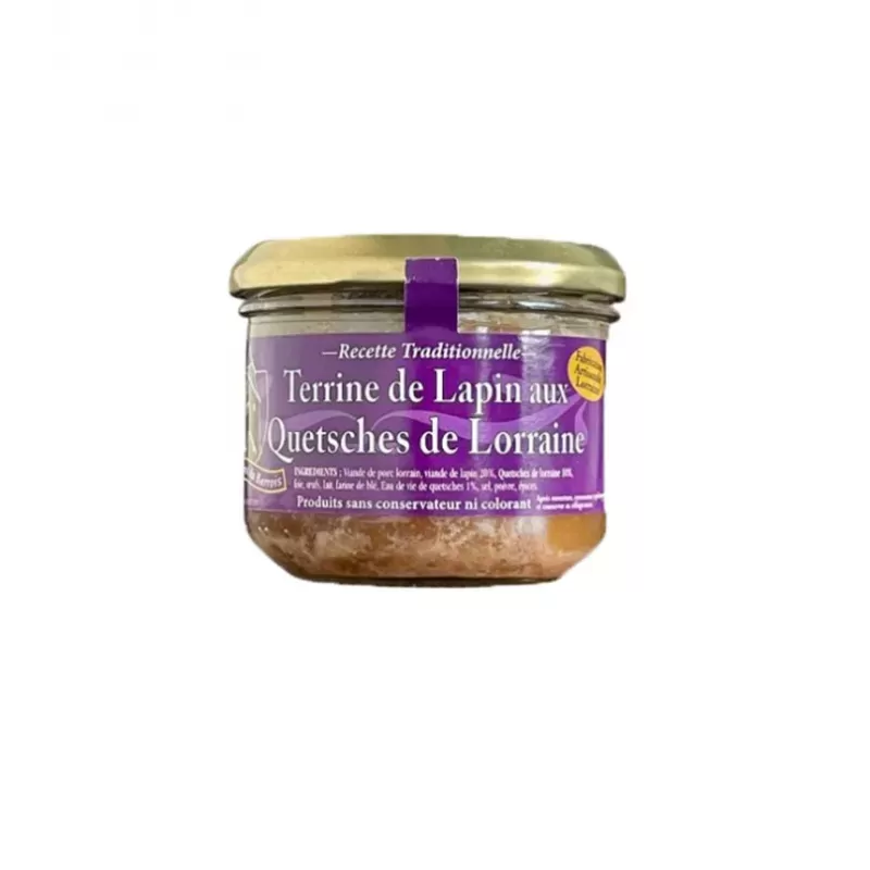 Terrine de lapin aux Quetsches de Lorraine 200g Les Terrines du Barrois