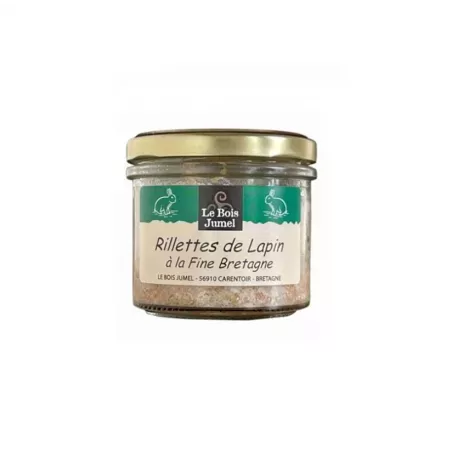 Rillettes de Lapin à la Fine de Bretagne 90g - Le Bois Jumel - 1