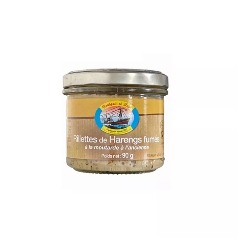 Rillettes de Harengs Fumés Moutarde à l'Ancienne 90g.