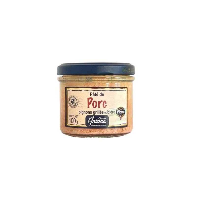 Pâté de Porc, Oignons grillés et Bière Pietra 100g Corsica Gastronomia