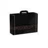 Valisette rectangle noir/cuivre 41x34x12 cm - Idéale pour Coffrets vides