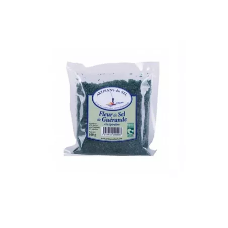 Fleur de sel à la Spiruline 100g pour une saveur unique