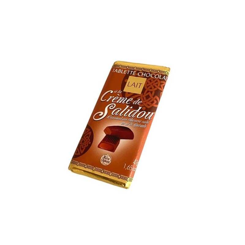 Mini Tablette Chocolat au Lait à la crème de Salidou 47g Maison d'Armorine