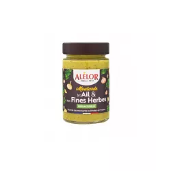 Moutarde à l'Ail et aux Fines Herbes 200G - ALELOR - 1