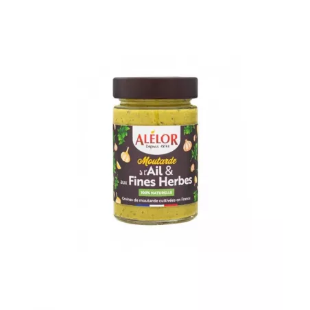 Moutarde à l'Ail et aux Fines Herbes 200G - ALELOR - 1