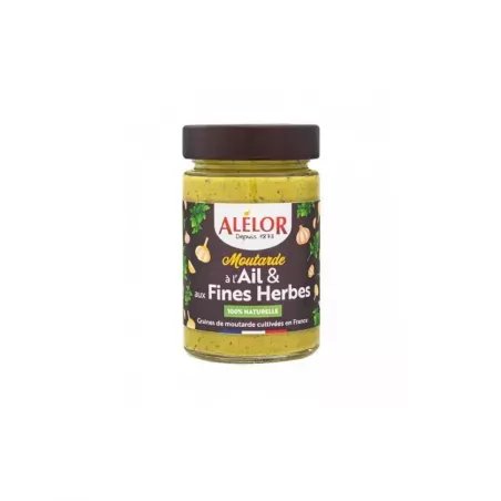 Moutarde à l'Ail et aux Fines Herbes 200G - ALELOR - 1