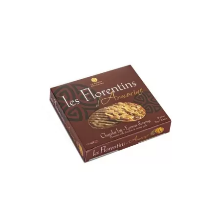 Florentins au Chocolat au Lait Écorce d'Orange 70g - Délices bretons
