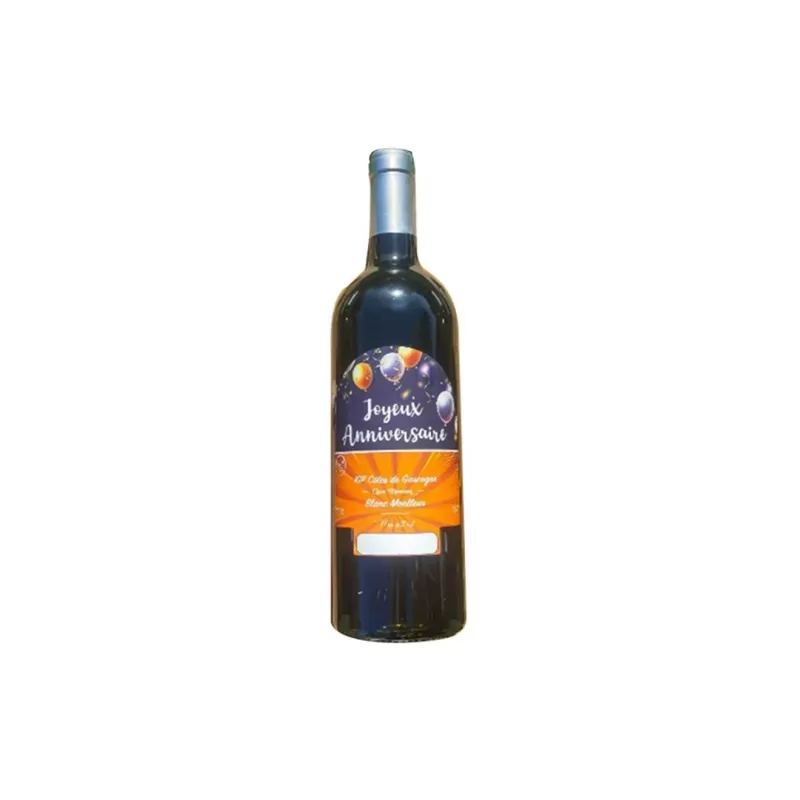 Vin Rouge AOP Côtes du Rhône 75cl - Cadeau parfait pour un anniversaire