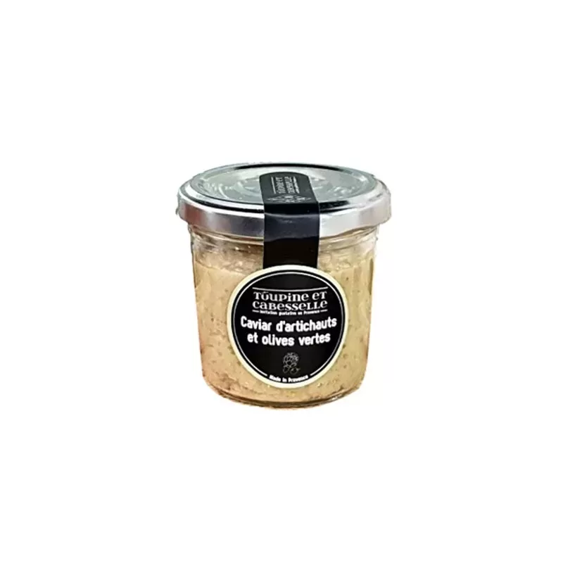 Caviar d'artichauts et Olives Vertes 90g - Toupine et Cabesselle - 1