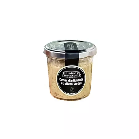 Délice provençal: Caviar d'artichauts et Olives Vertes 90g