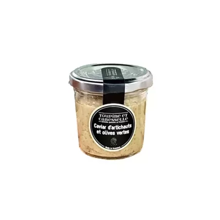 Caviar d'artichauts et Olives Vertes 90g - Toupine et Cabesselle - 1