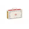 Design effet bois de la valisette carton Bonnes Fêtes