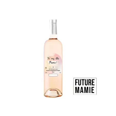 Vin Rosé cadeau Mamie - IGP Méditérrannée 75cl 
