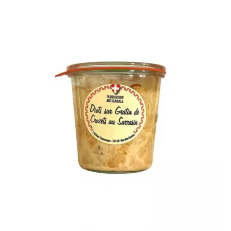 Diots sur Gratin de Crozets au Sarrasin 500g, un plat savoyard authentique.