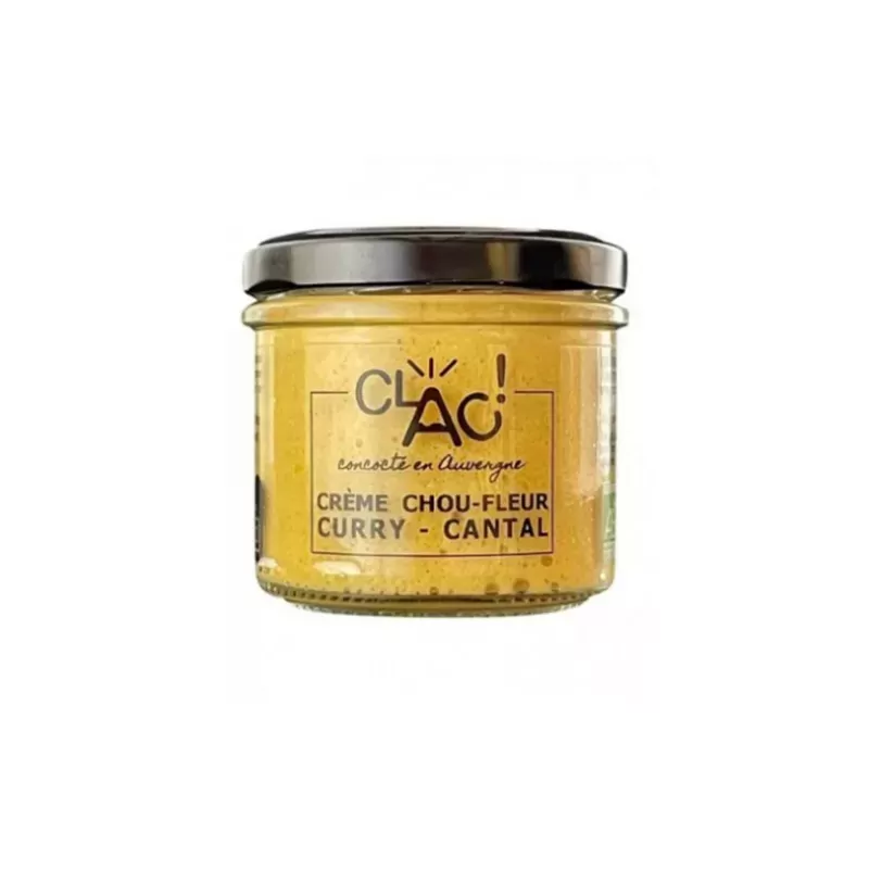 Crème Chou Fleur Curry et Cantal Bio 100g - Anti-gaspi 