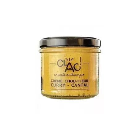 Crème Chou Fleur Curry et Cantal Bio 100g -Clac - 1