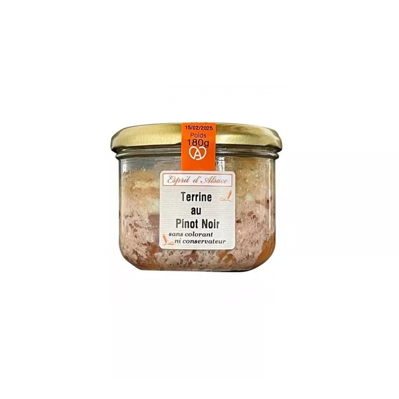 Terrine au Pinot Noir d'Alsace 180g Jardin d'Alsace / Esprit d'Alsace