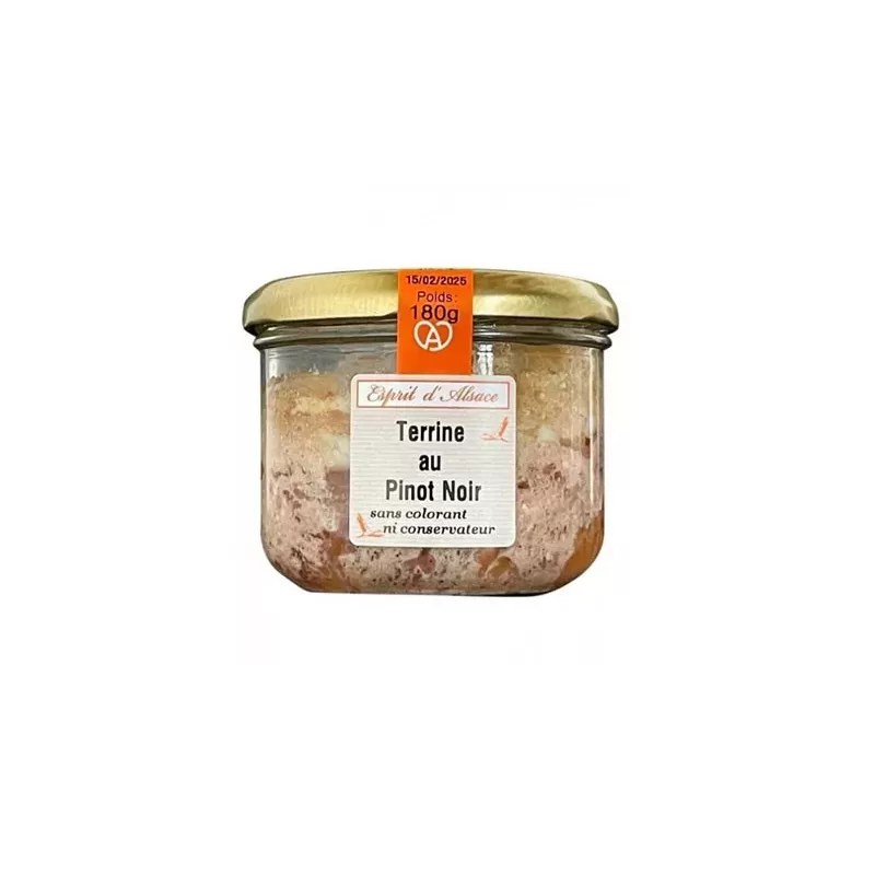 Terrine au Pinot Noir d'Alsace 180g Jardin d'Alsace / Esprit d'Alsace