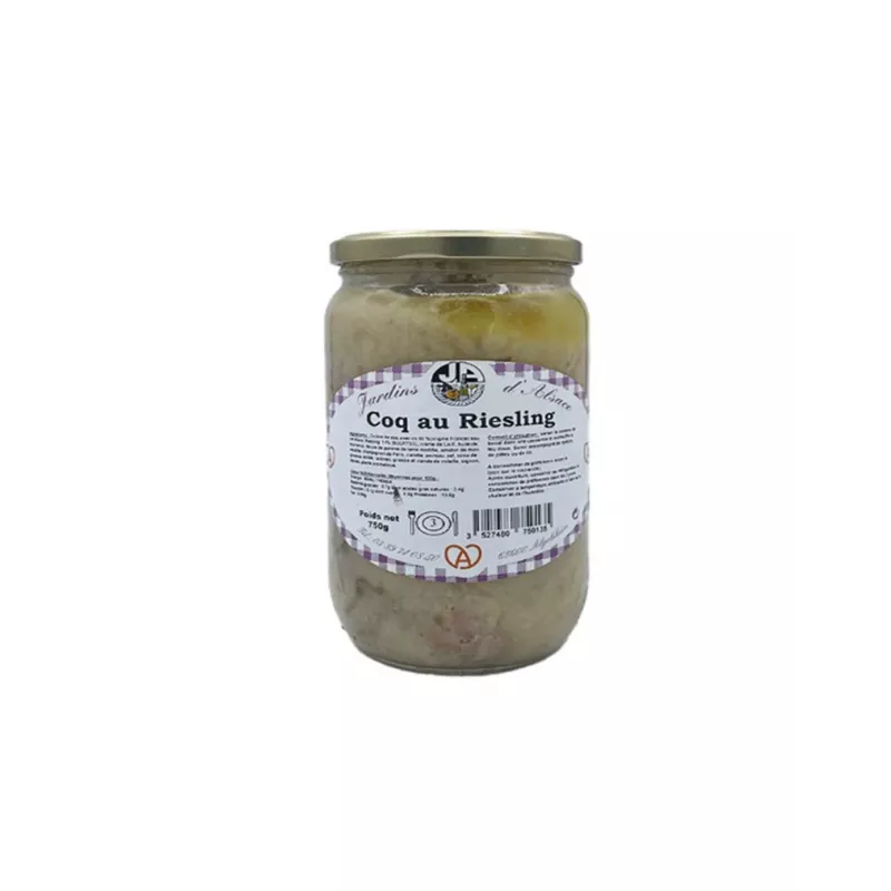 Coq au Riesling 750g - Épicerie salée Alsacienne