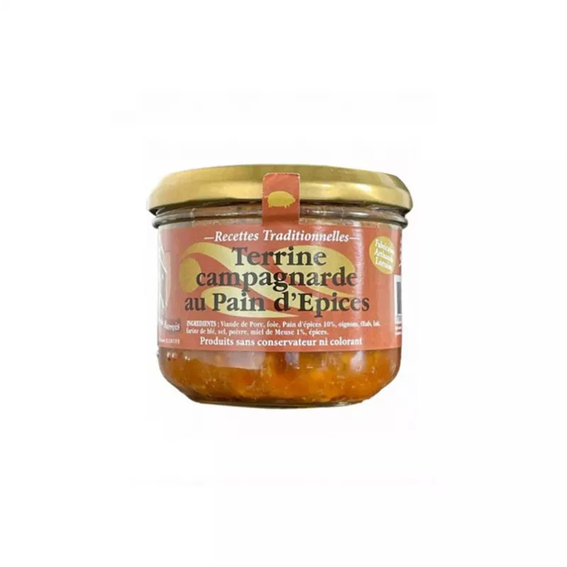 Terrine Campagnarde au pain d'épices 200g Les Terrines du Barrois Terrine Campagnarde au pain d'épices 200g Les Terrines du Barrois