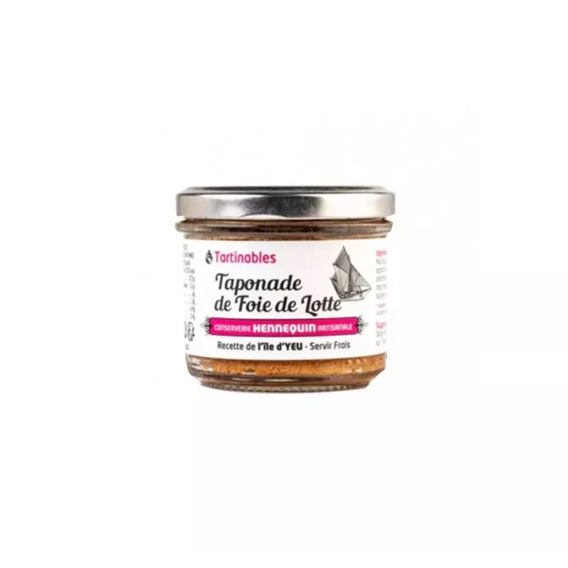 Tartinade raffinée: Taponade Foie de Lotte 100g - Conserverie Hennequin