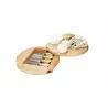 Plateau à Fromage Tournant en Bois avec Outils pour Brie