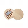 Planche à Fromage Rotative en Bois avec Accessoires Brie