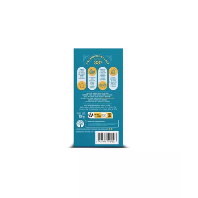 Tablette des Normands Chocolat Lait 33% 