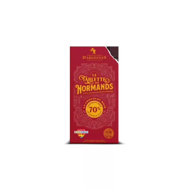 Tablette des Normands Chocolat Noir 70% 