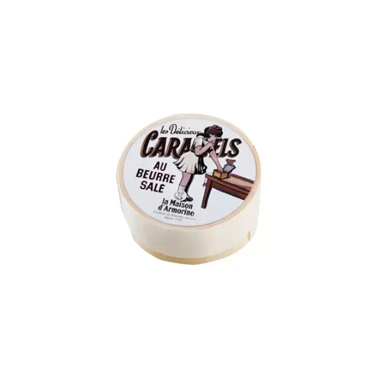 Mini boîte ronde de caramel beurre salé 50g -Anti-gaspi 