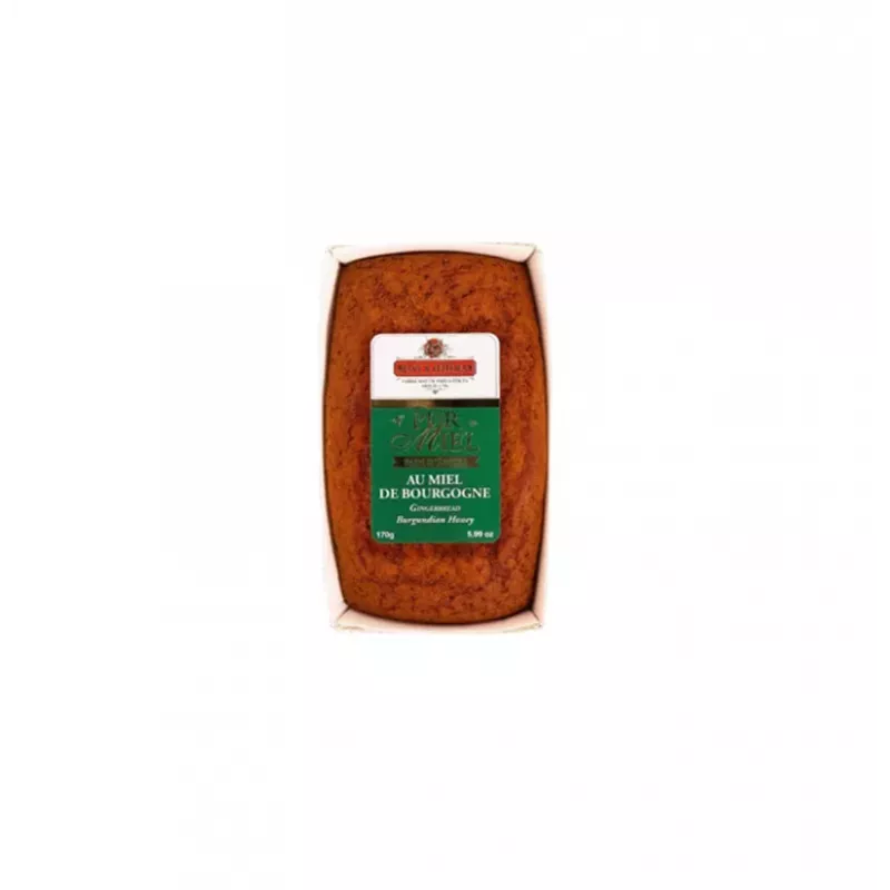 Pain d'épices pur Miel de Bourgogne 170g 