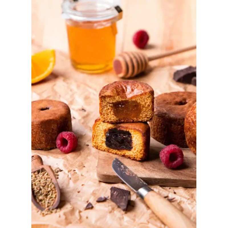 Rouleau de 5 mini-nonnettes fourrées à la confiture de cassis 85g - Anti gaspi 